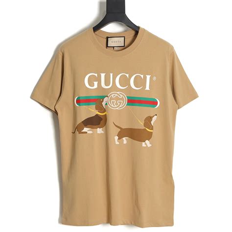 gucci dachshund t shirt|Gucci jersey t shirt.